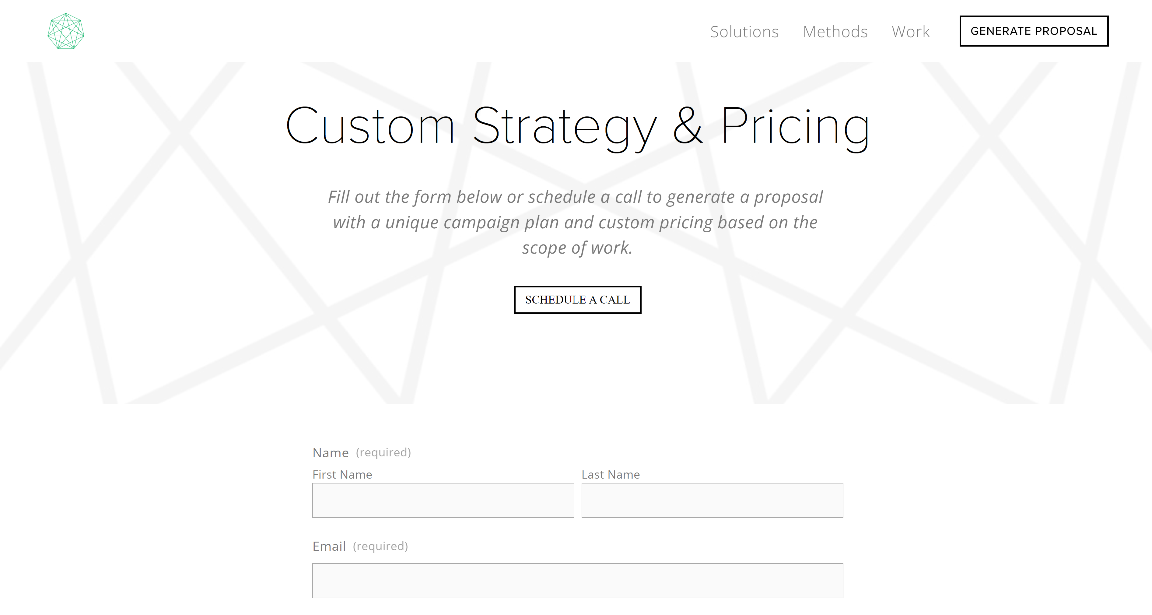 cogeo landing page example
